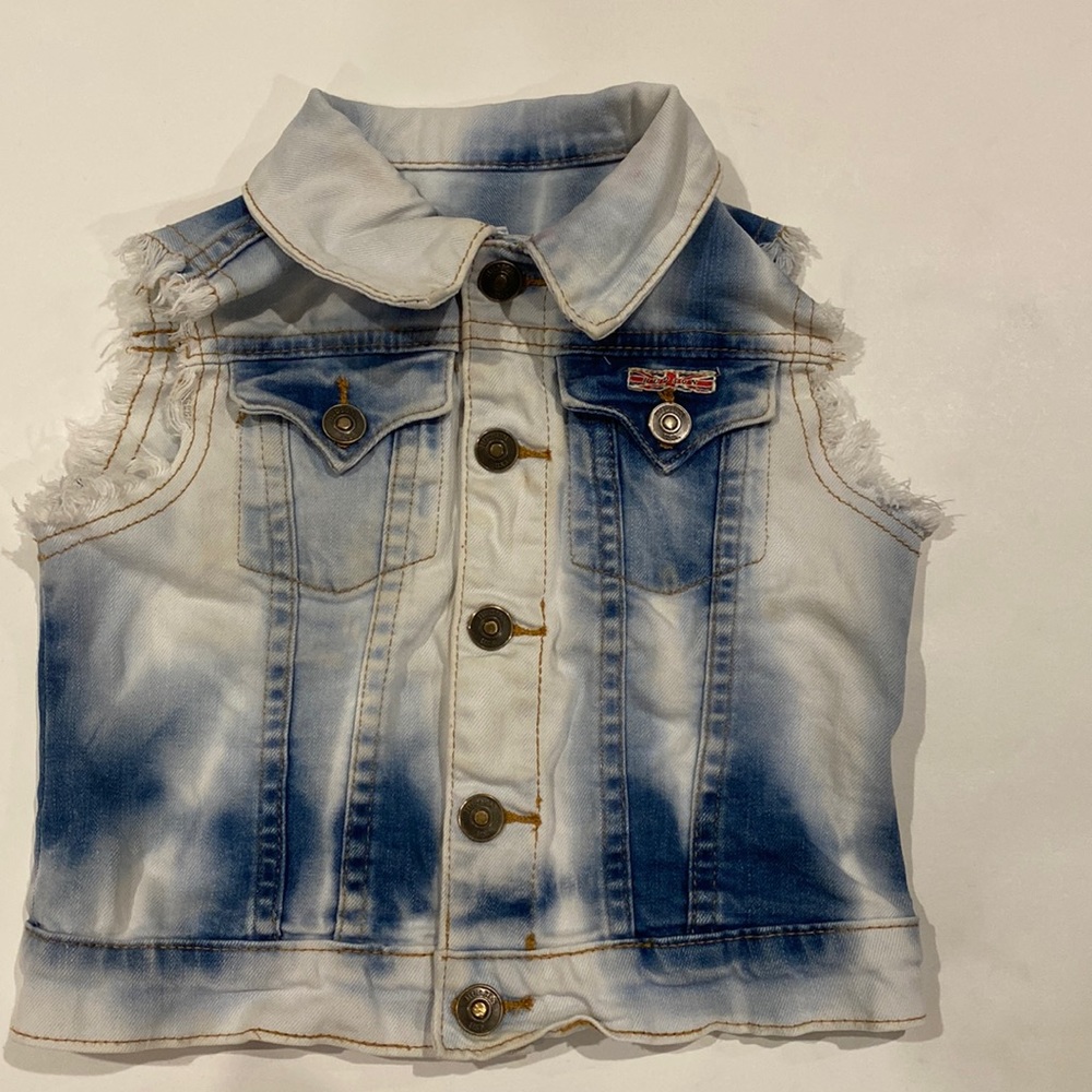 HUDSON KIDS ACID WASHED VEST 3 T